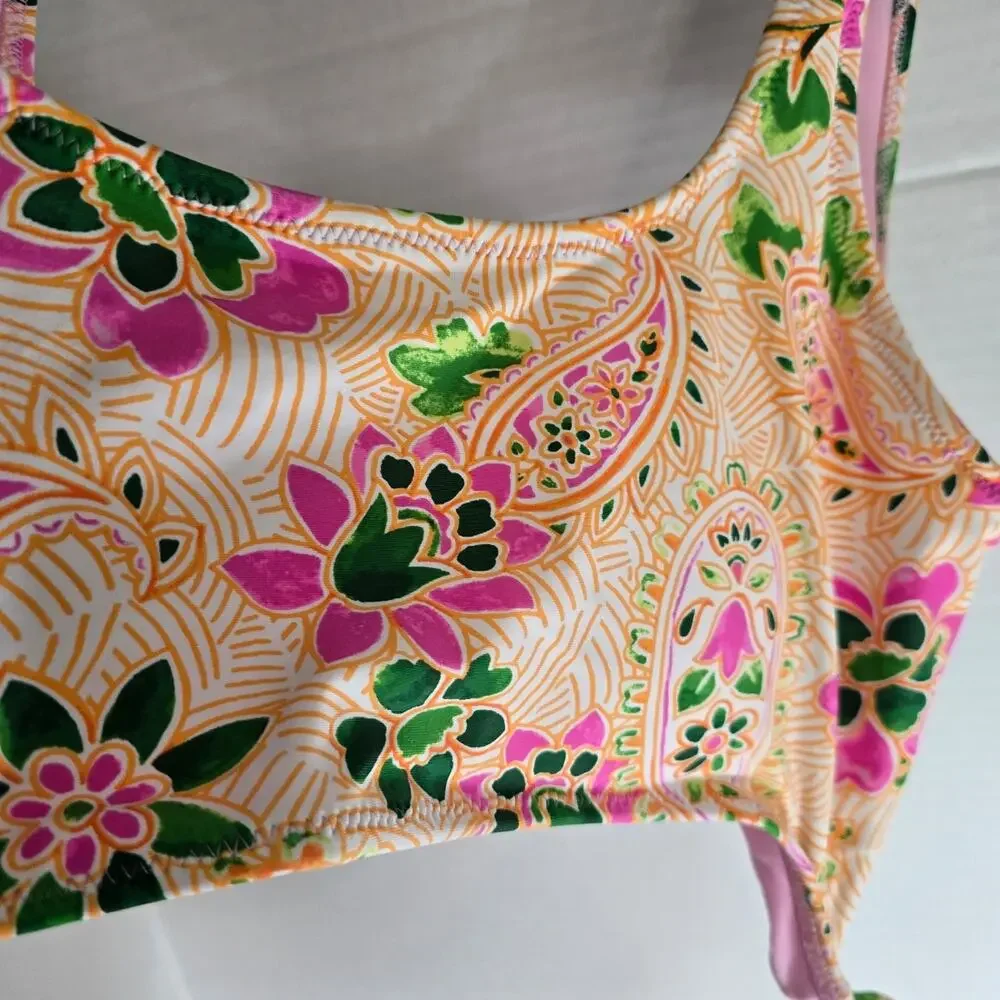 Aerie Women's Paisley Print One-Piece Swimsuit size Large NWT